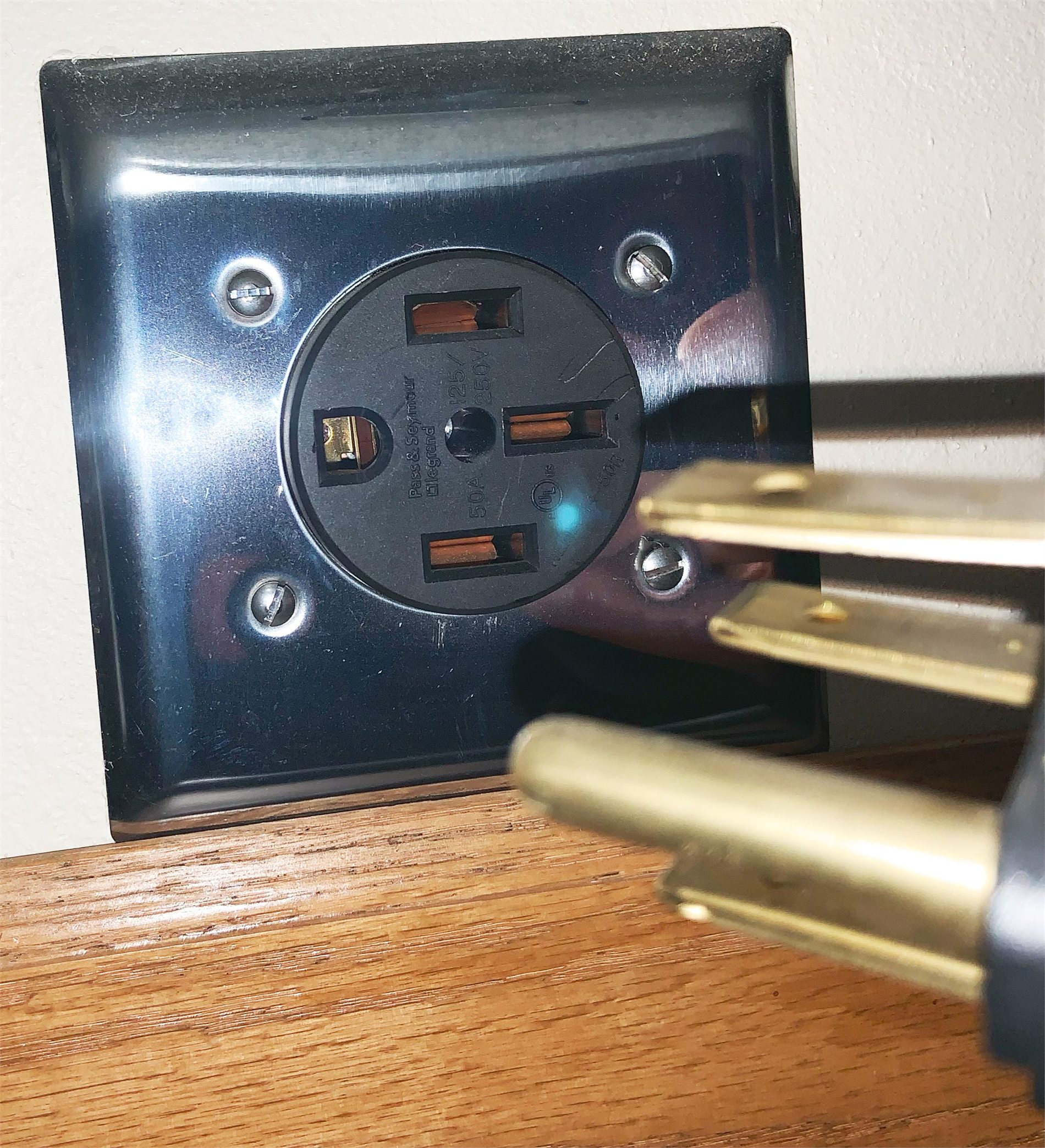 NEMA 14-50 240-volt receptacle for a high-demand appliance circuit